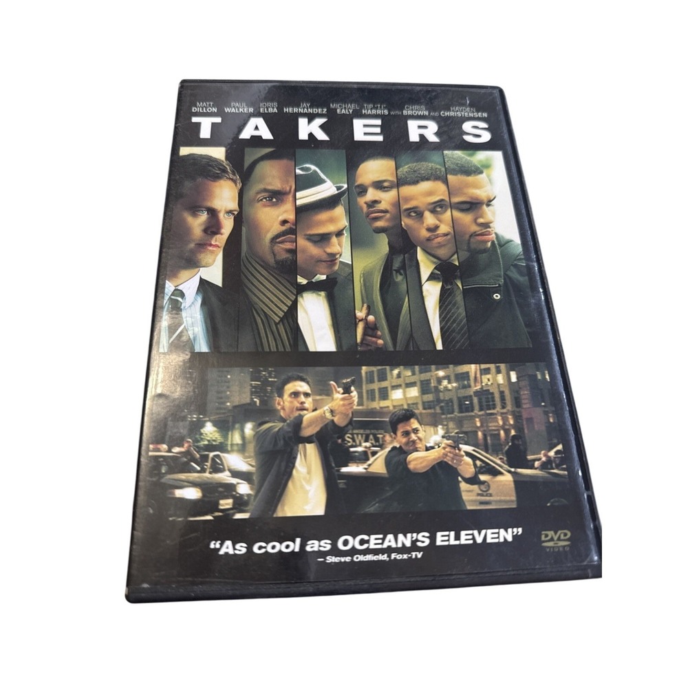 Takers (DVD, 2010) Matt Dylan, Paul Walker, Chris Brown, Jay Hernandez, Idris El